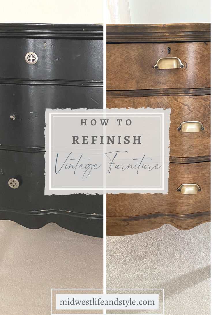 Illustration of Refinishing Furniture To Give It A Worn Look