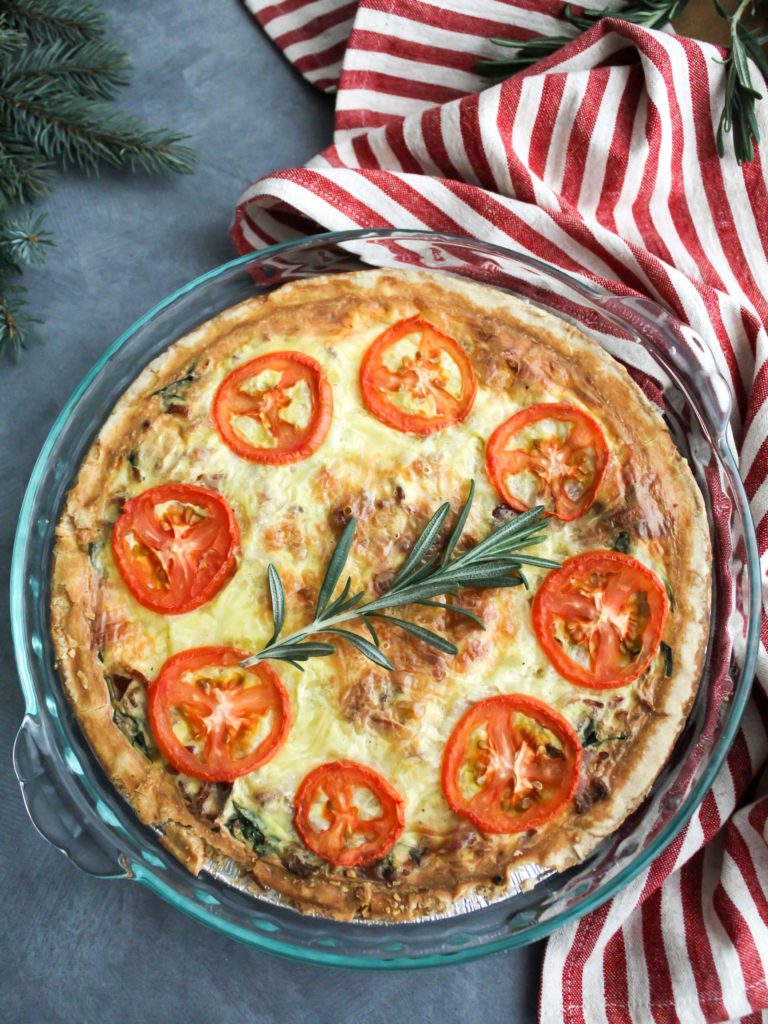 Christmas Morning Quiche - Midwest Life and Style Blog