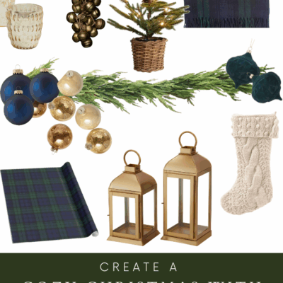 Cozy Christmas Decorating with Blue, Green, and Tartan Plaid