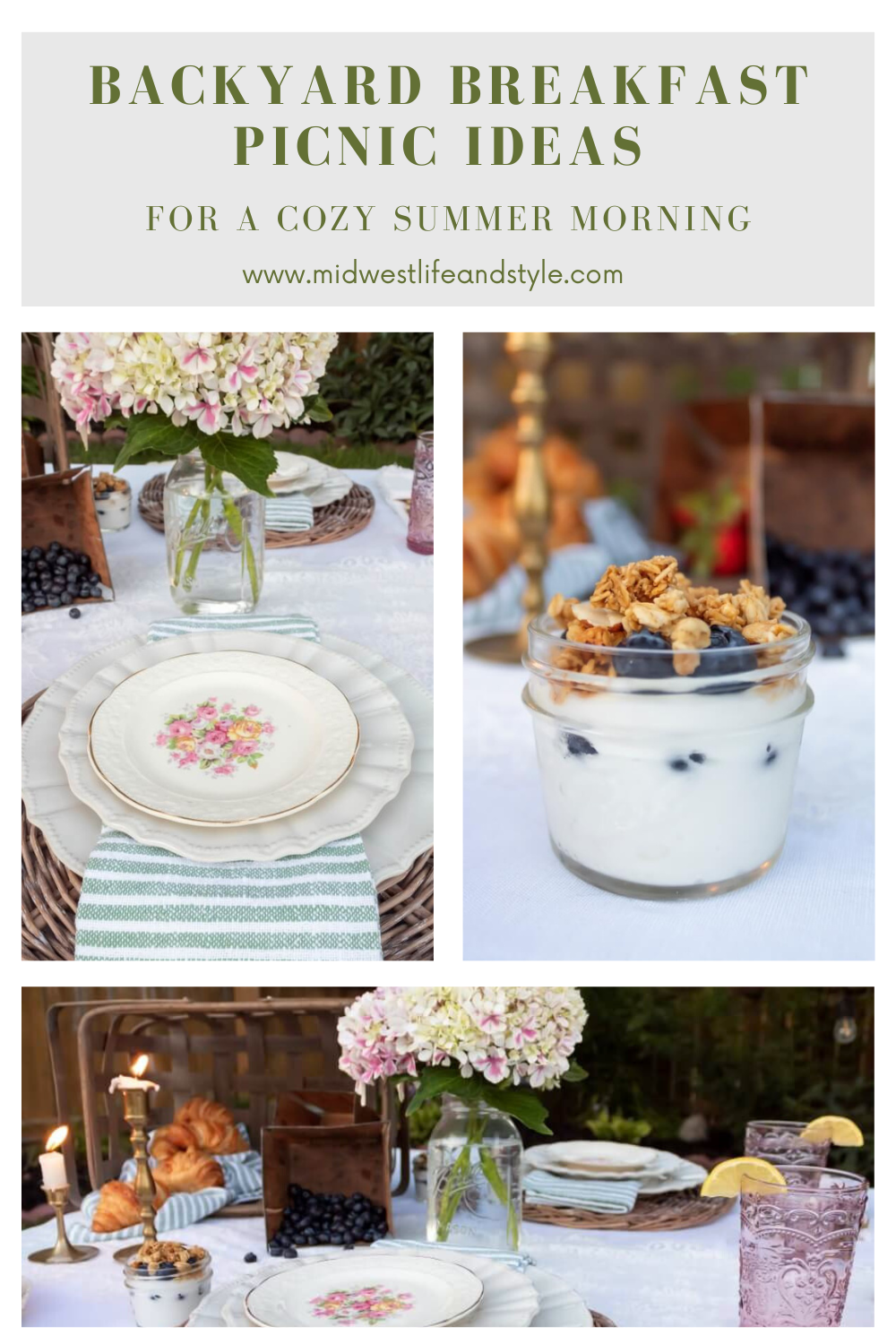 Backyard breakfast picnic ideas for a cozy summer morning