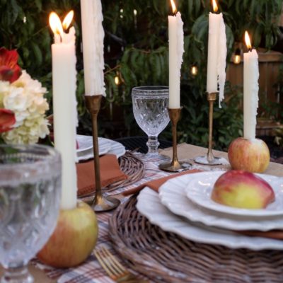 Rustic And Cozy Fall Garden Tablescape