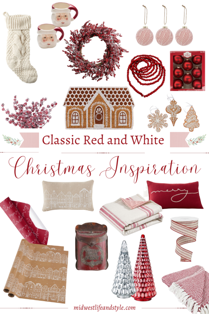 Red and White Christmas Decor Inspiration
