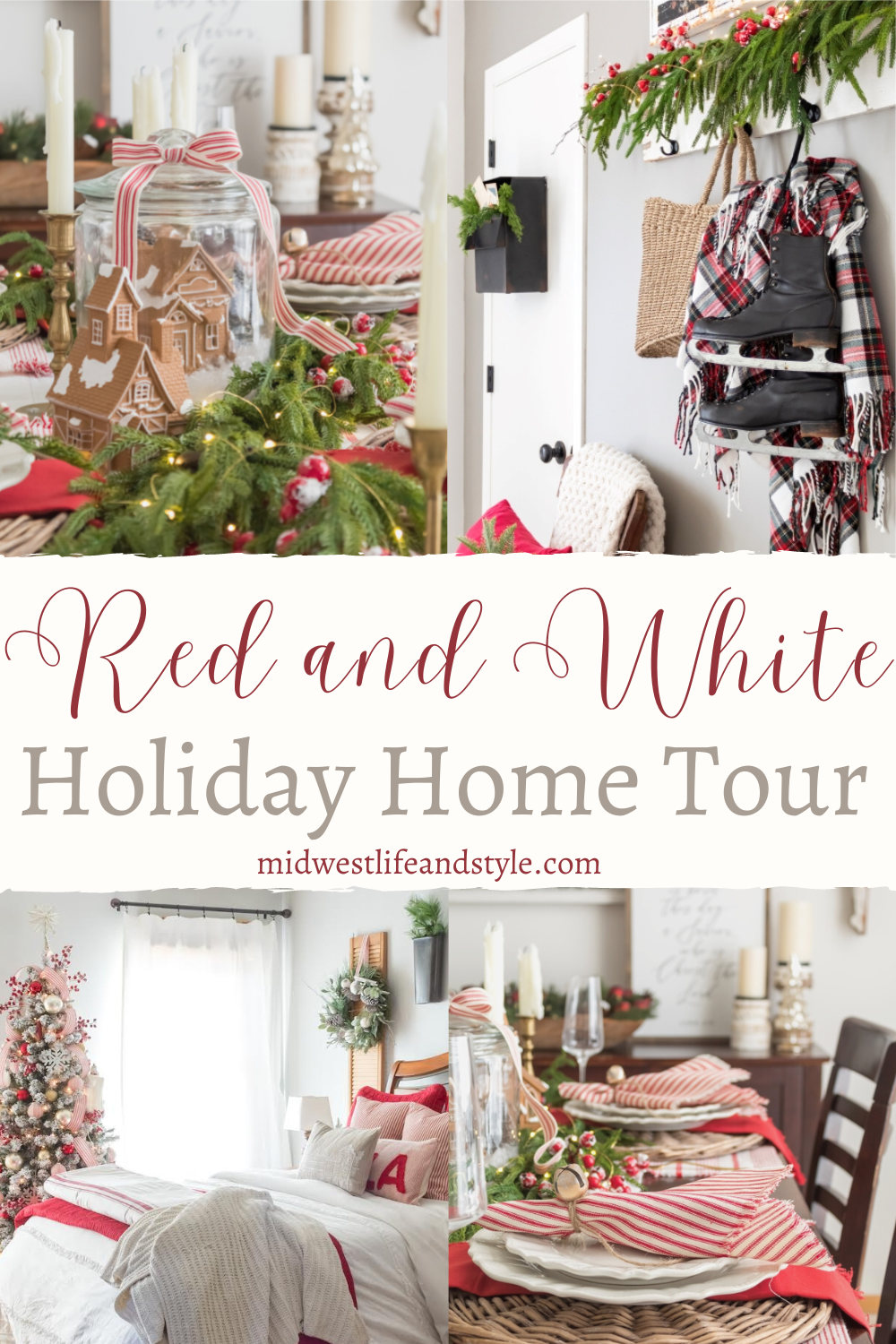 Old-World Holiday Home Tour: Red and White Christmas Decor Ideas You’ll ...