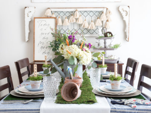 Spring Outdoor Table Scape How To Style A Cheery Garden Tablescape For Spring - Midwest Life and ...