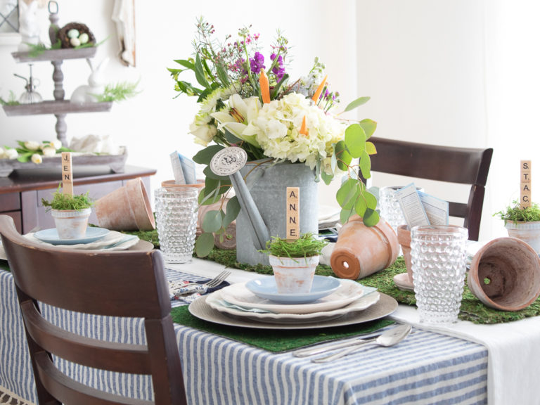 Spring Outdoor Table Scape How To Style A Cheery Garden Tablescape For Spring - Midwest Life and ...