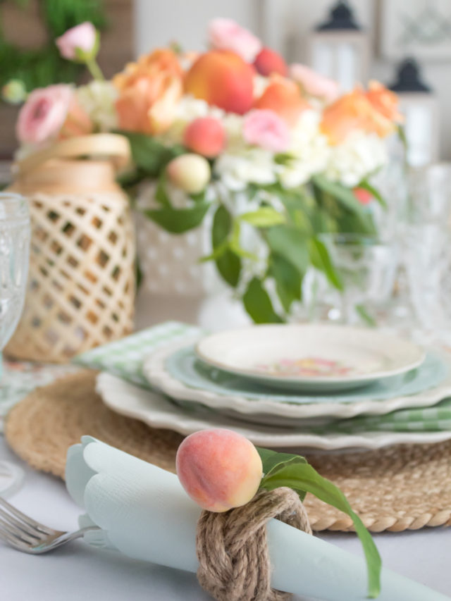 Peach Perfection: How To Style A Stunning Summer Tablescape - Midwest ...