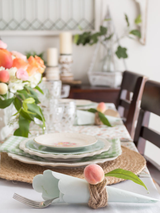 Peach Perfection: How To Style A Stunning Summer Tablescape - Midwest ...