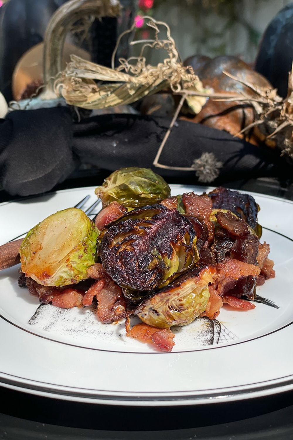 Smoked Brussel Sprouts from WM Design House - 6 Easy Spooky-Good Recipes For An Adult Halloween Party