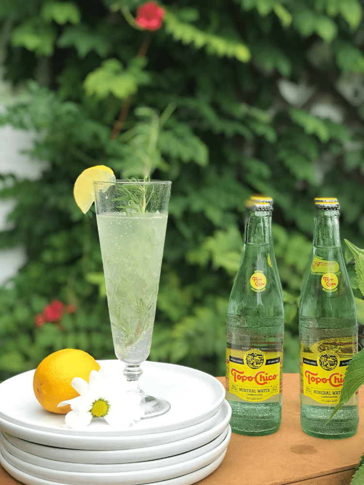 Citrus rosemary cocktail from Vintage Home Designs