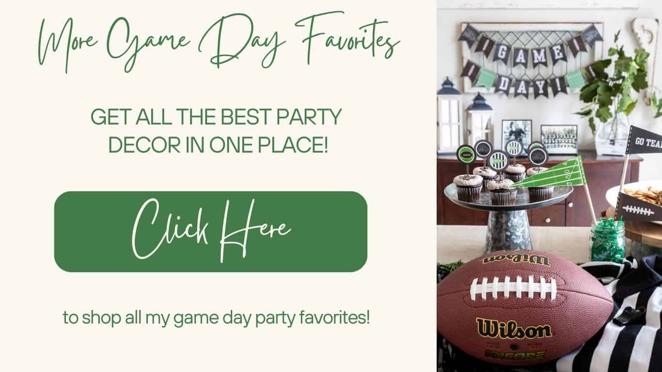 Shop game day decor fora footbal party