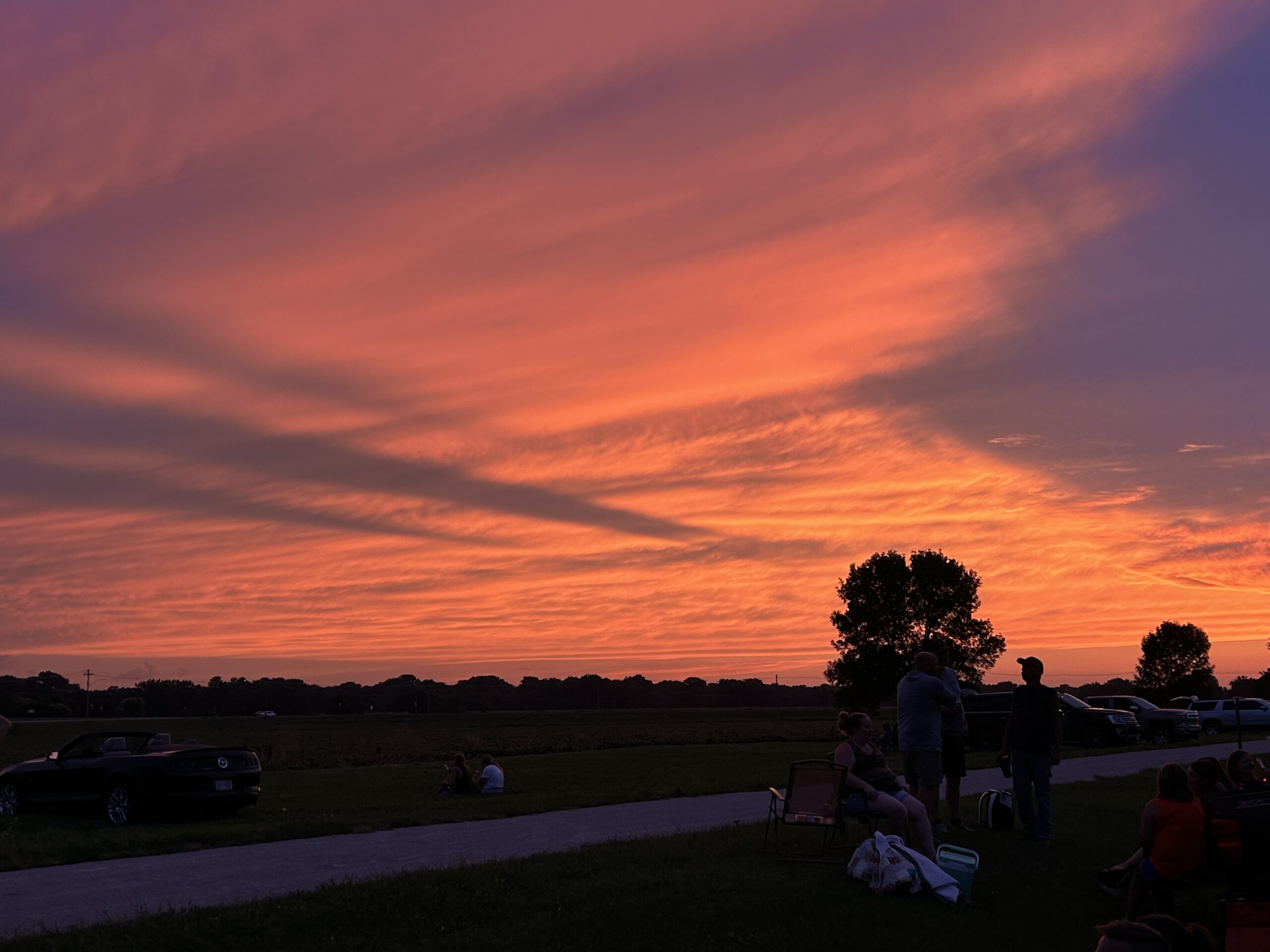 Photo of a midwest sunset taken in Neligh Nebraska on the 4th of July
